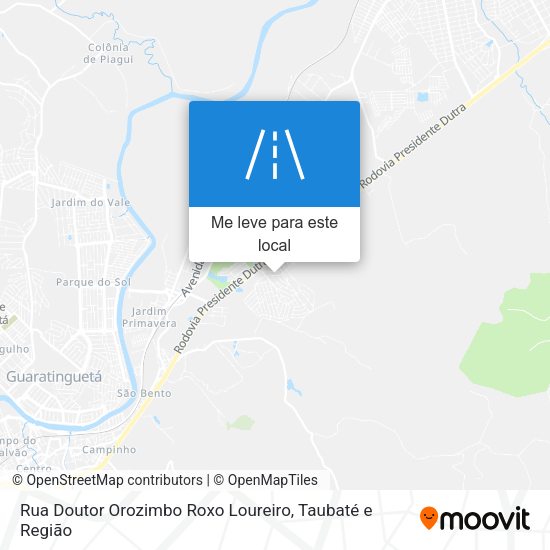 Rua Doutor Orozimbo Roxo Loureiro mapa