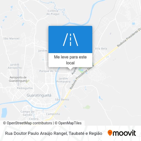 Rua Doutor Paulo Araújo Rangel mapa