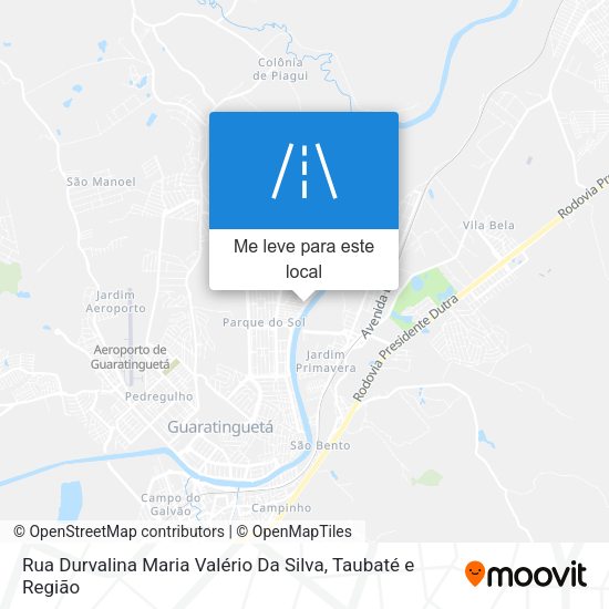 Rua Durvalina Maria Valério Da Silva mapa