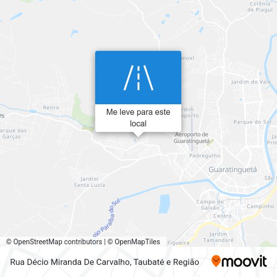 Rua Décio Miranda De Carvalho mapa