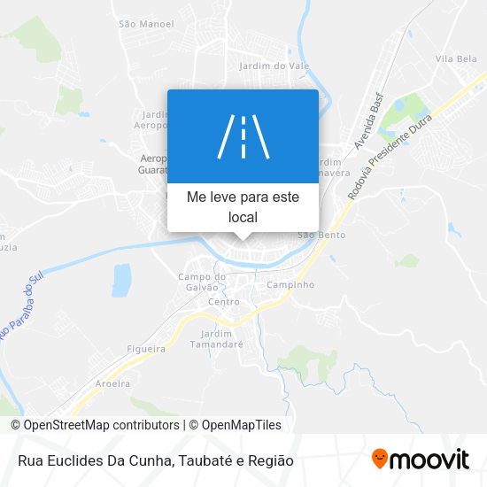 Rua Euclides Da Cunha mapa