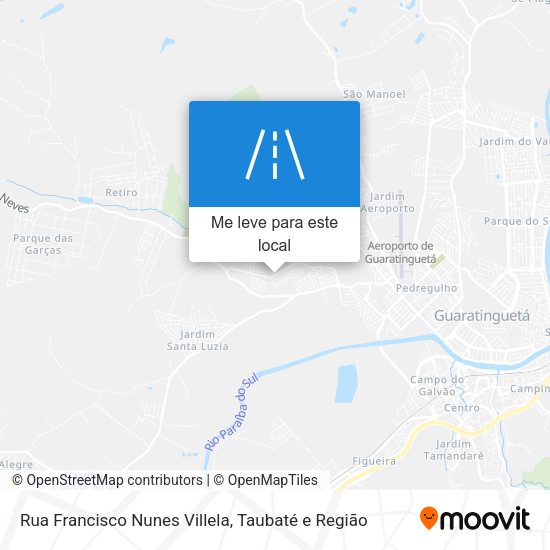 Rua Francisco Nunes Villela mapa