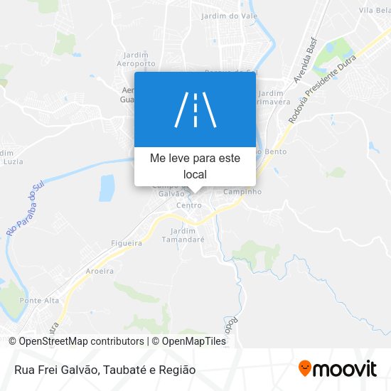 Rua Frei Galvão mapa