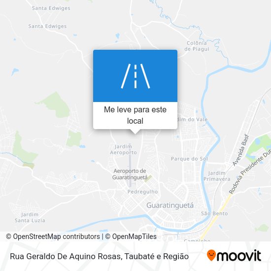 Rua Geraldo De Aquino Rosas mapa