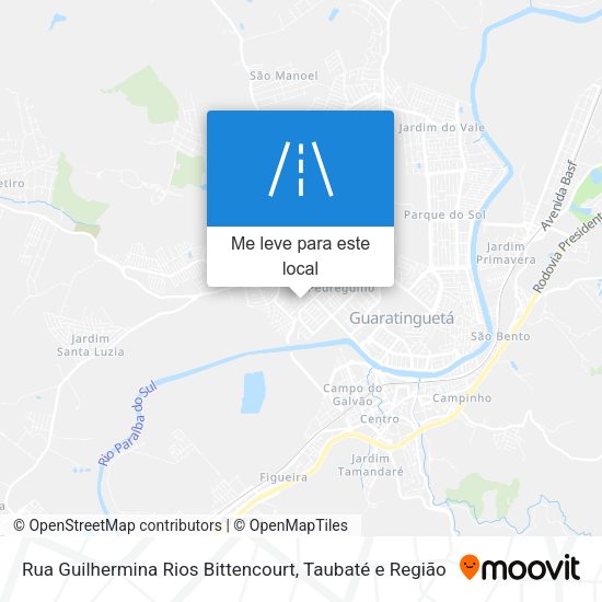 Rua Guilhermina Rios Bittencourt mapa