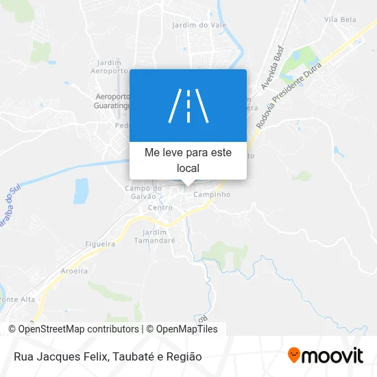 Rua Jacques Felix mapa