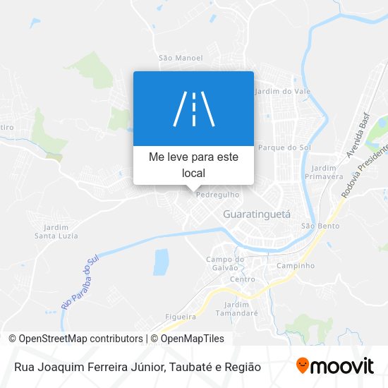 Rua Joaquim Ferreira Júnior mapa