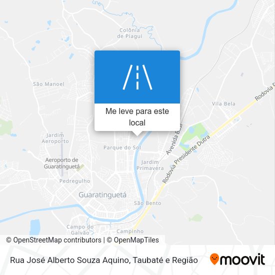 Rua José Alberto Souza Aquino mapa
