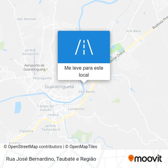 Rua José Bernardino mapa