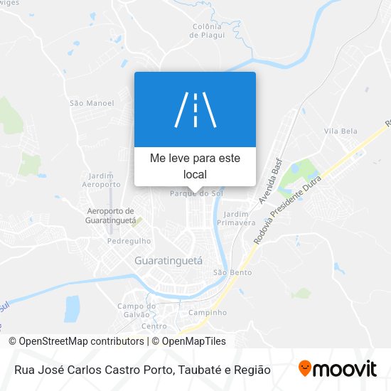 Rua José Carlos Castro Porto mapa