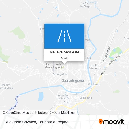 Rua José Cavalca mapa