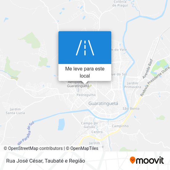 Rua José César mapa