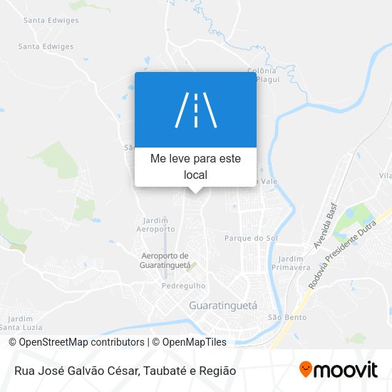 Rua José Galvão César mapa
