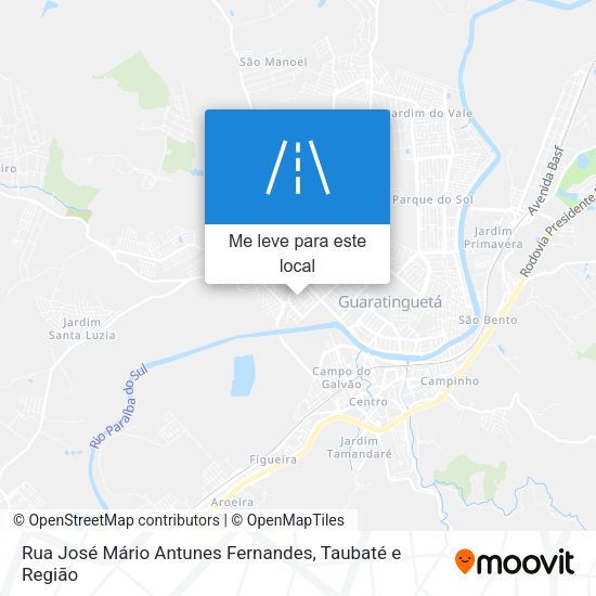 Rua José Mário Antunes Fernandes mapa