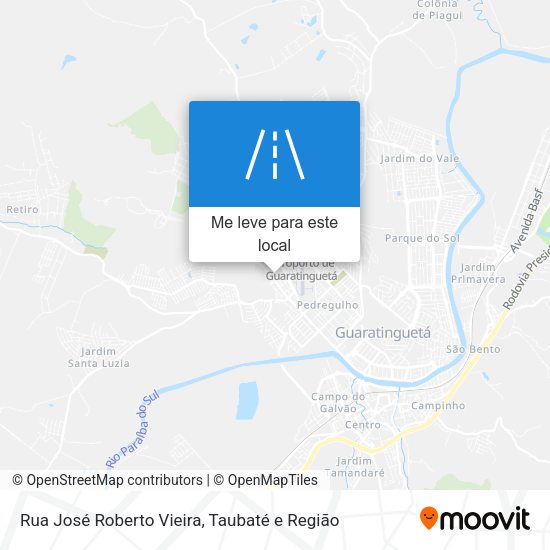 Rua José Roberto Vieira mapa