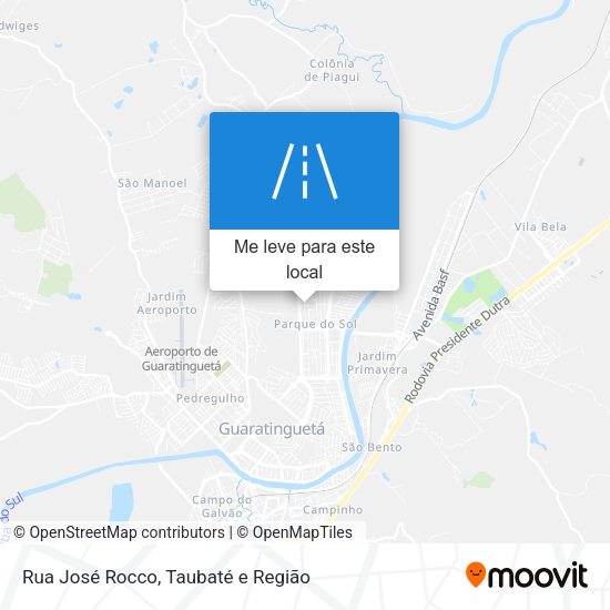 Rua José Rocco mapa