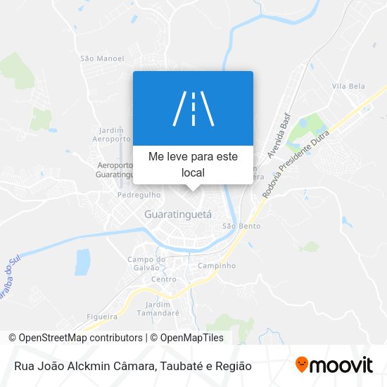 Rua João Alckmin Câmara mapa