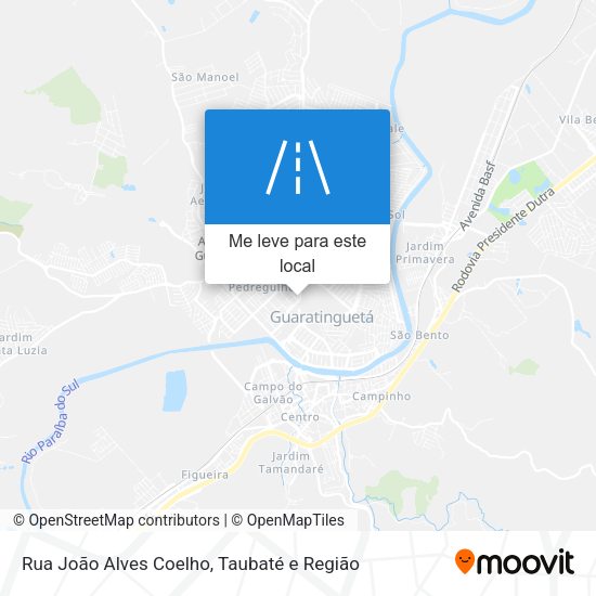 Rua João Alves Coelho mapa