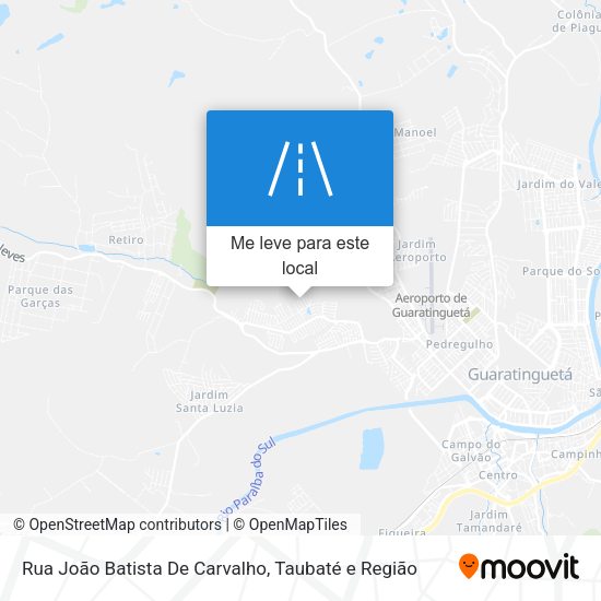Rua João Batista De Carvalho mapa