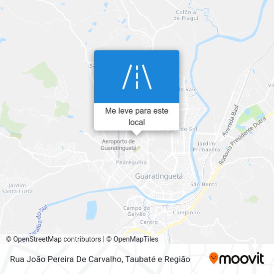 Rua João Pereira De Carvalho mapa