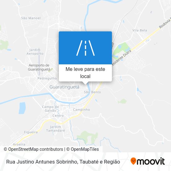 Rua Justino Antunes Sobrinho mapa