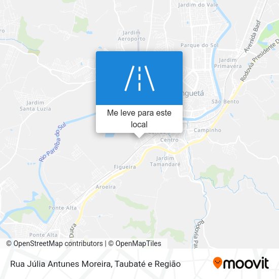 Rua Júlia Antunes Moreira mapa