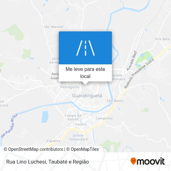 Rua Lino Luchesi mapa