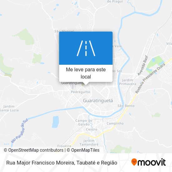 Rua Major Francisco Moreira mapa