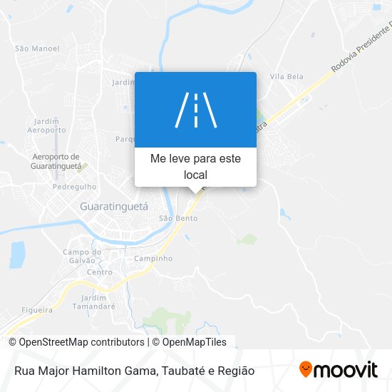 Rua Major Hamilton Gama mapa