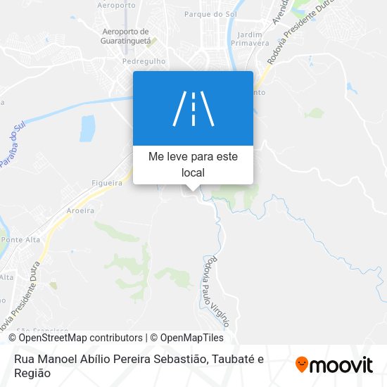Rua Manoel Abílio Pereira Sebastião mapa
