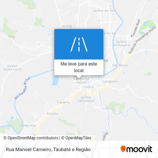 Rua Manoel Carneiro mapa