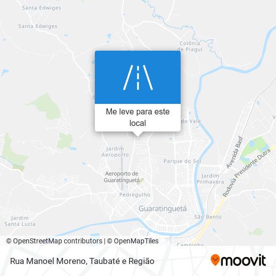 Rua Manoel Moreno mapa