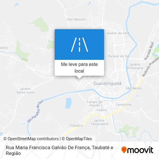 Rua Maria Francisca Galvão De França mapa