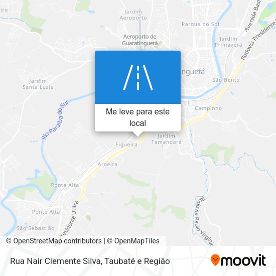 Rua Nair Clemente Silva mapa