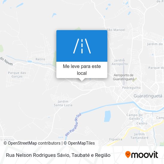 Rua Nelson Rodrigues Sávio mapa