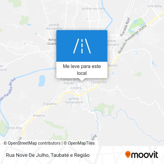 Rua Nove De Julho mapa