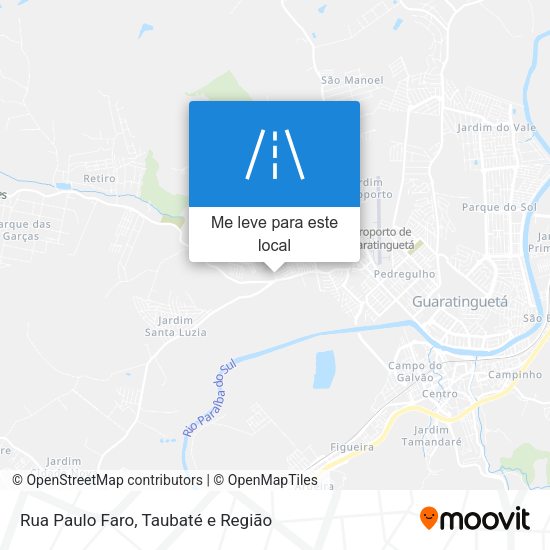 Rua Paulo Faro mapa