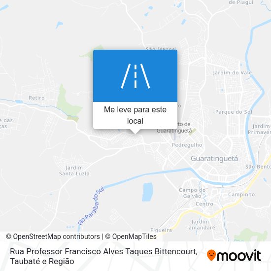 Rua Professor Francisco Alves Taques Bittencourt mapa