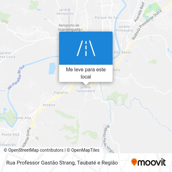 Rua Professor Gastão Strang mapa