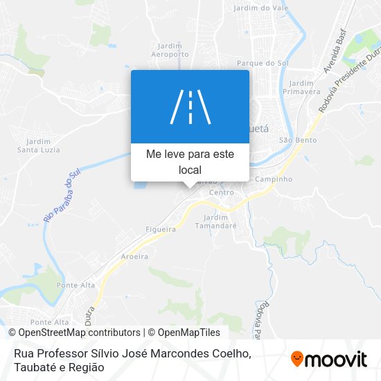 Rua Professor Sílvio José Marcondes Coelho mapa