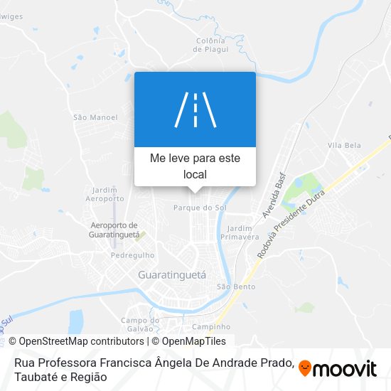 Rua Professora Francisca Ângela De Andrade Prado mapa