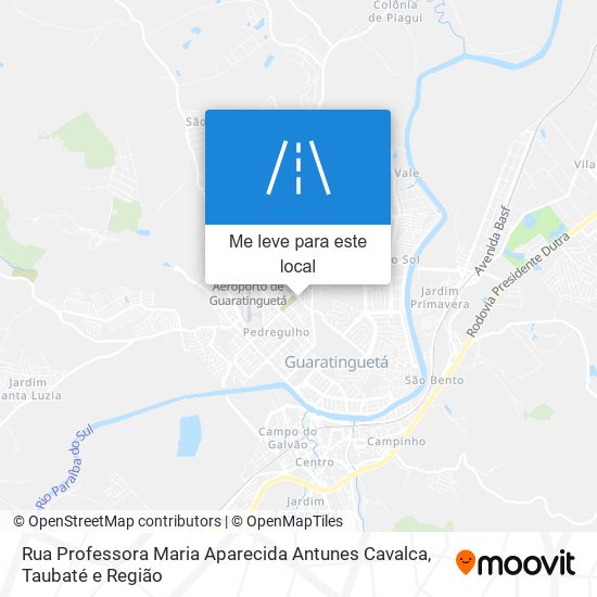 Rua Professora Maria Aparecida Antunes Cavalca mapa