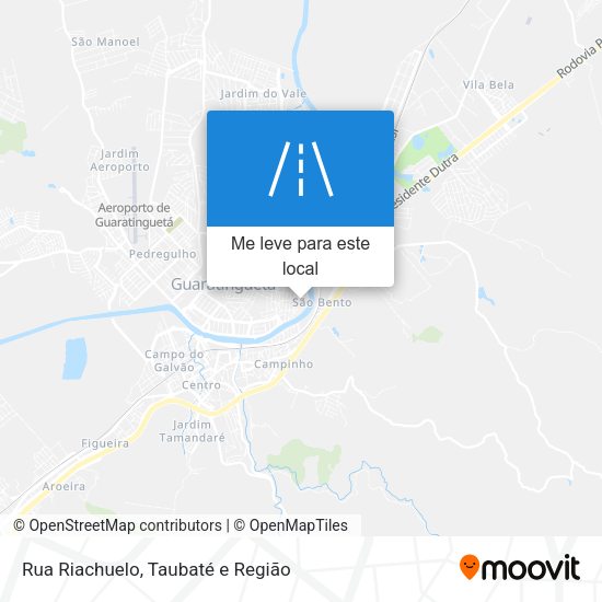 Rua Riachuelo mapa
