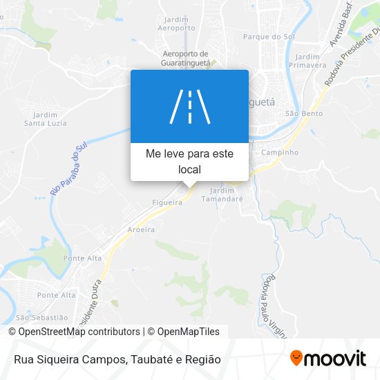 Rua Siqueira Campos mapa