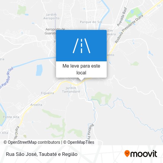 Rua São José mapa
