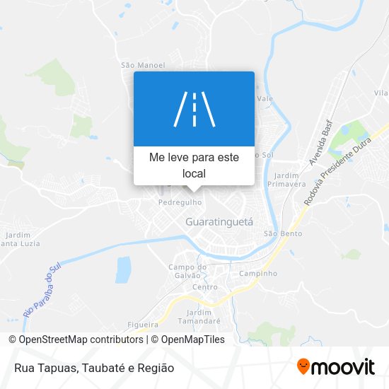 Rua Tapuas mapa