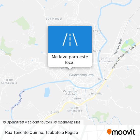 Rua Tenente Quirino mapa