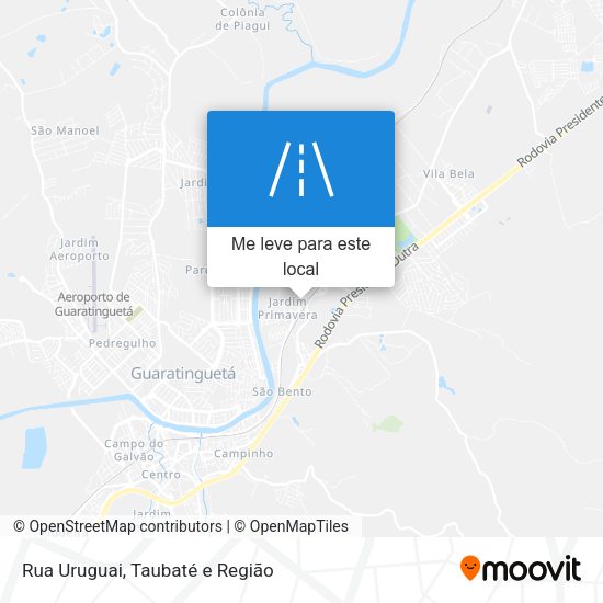 Rua Uruguai mapa