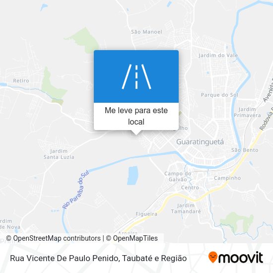 Rua Vicente De Paulo Penido mapa