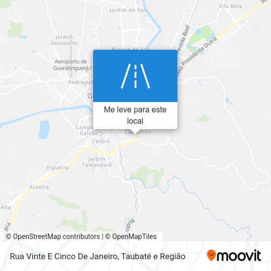 Rua Vinte E Cinco De Janeiro mapa